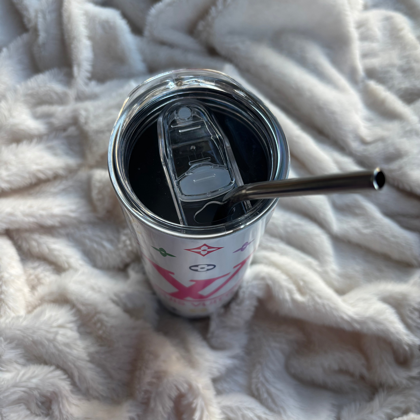 LV Inspired 20 oz Stainless Steel Tumbler