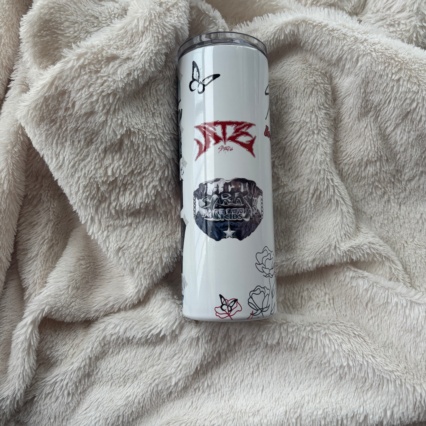 Stray Kids 20 oz Stainless Steal Sippy and Metal Straw Tumbler