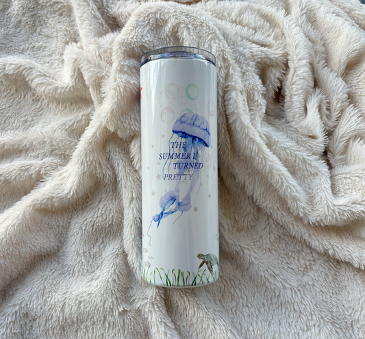 The Summer I Turned Pretty 20 Oz Tumbler with Metal Straw